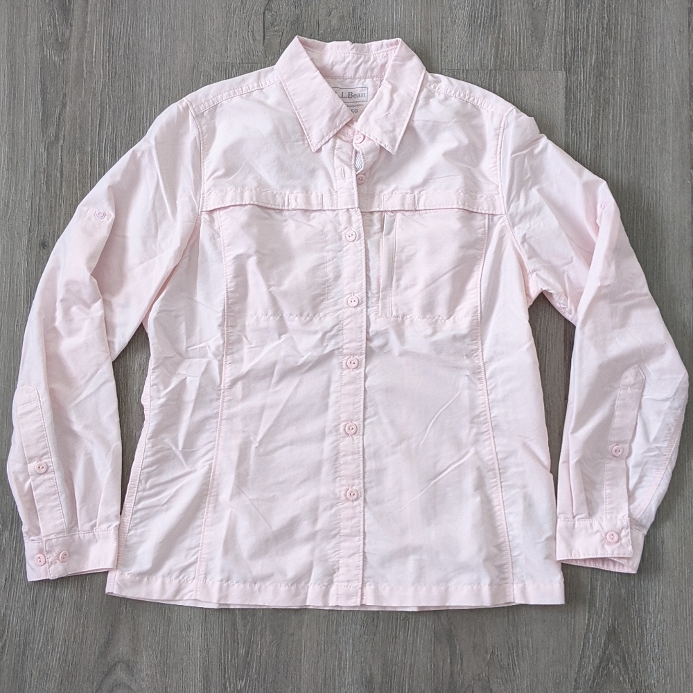 LL Bean Quick Dry Tropic Wear Vented Shirt Sz S